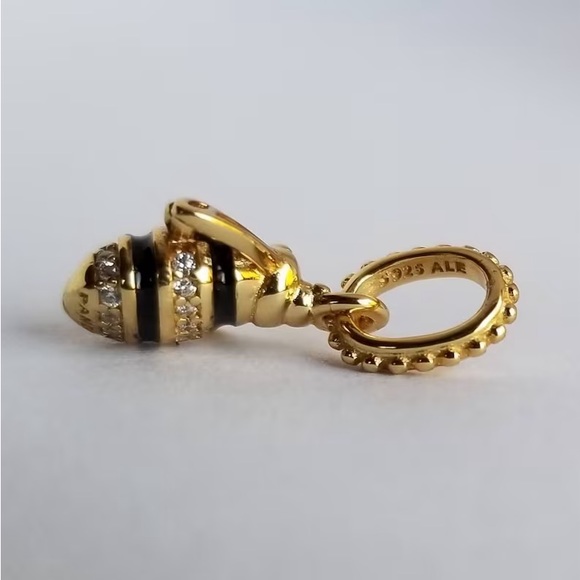 Pandora Sparkling Bee Gold Charm Honey Pendant #66 - Picture 2 of 7